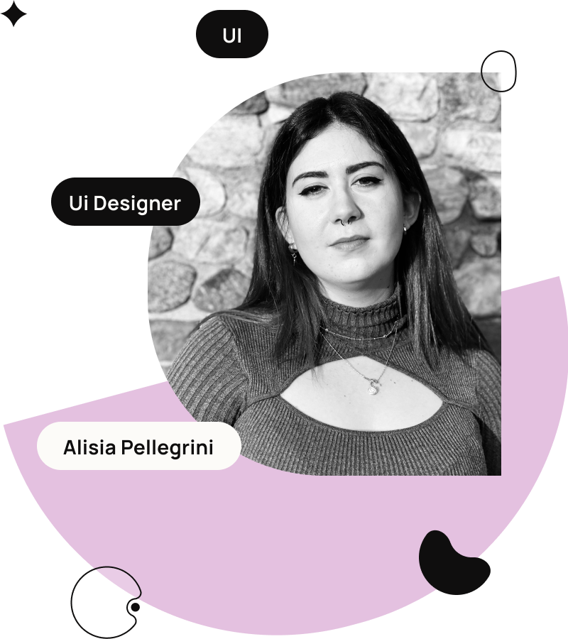 Immagine evocativa. composit con forme e foto di Alisia Pellegrini che parteciperà al Design Dialogue Festival. Stagione 4. Episodio 2.